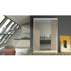 Posuvná skriňa so zrkadlom Parys II