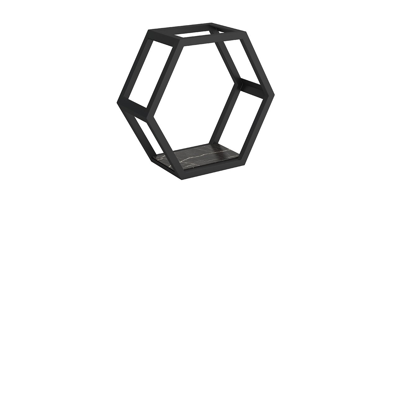 Šesťhranná polica na stenu Nilus