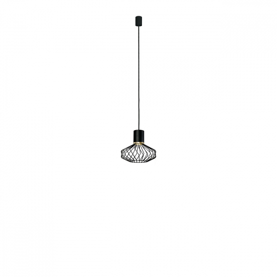 Moderná závesná lampa Pico black-gold I 8862