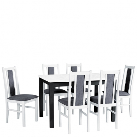 Rozkladací stôl so 6 stoličkami - AL03