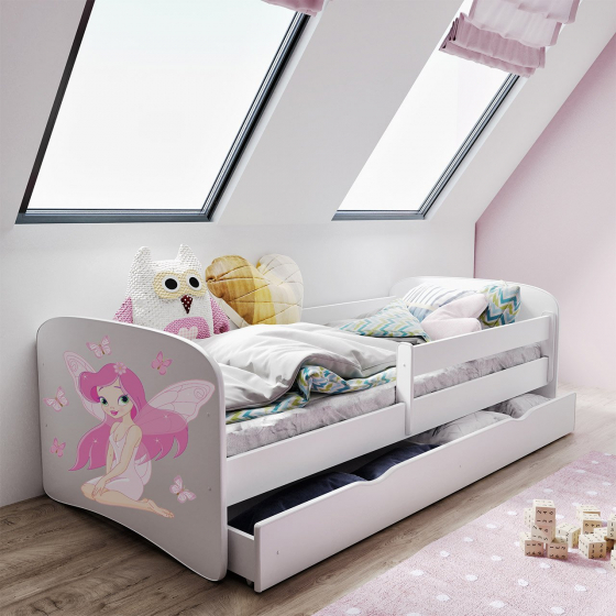 Detská posteľ s úložným priestorom a matracom Elsa