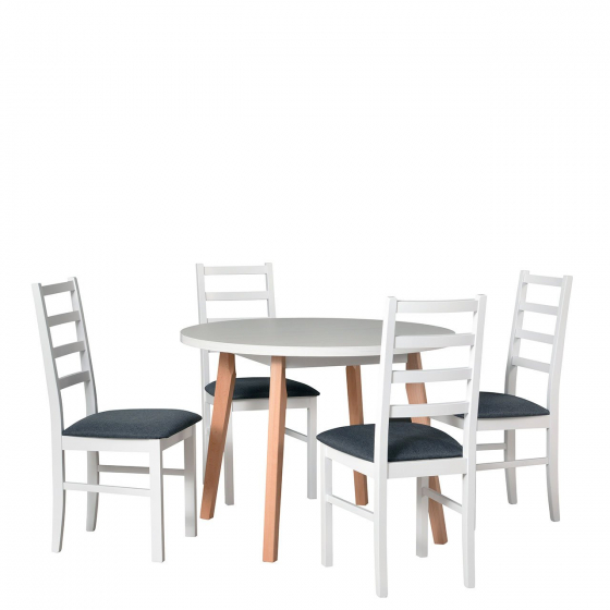 Okrúhly stôl so 4 stoličkami - AL41