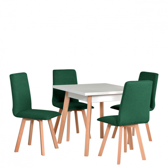 Štvorcový stôl so 4 stoličkami - AL38