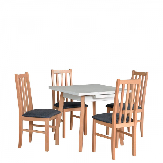 Rozkladací štvorcový stôl so 4 stoličkami - AL39