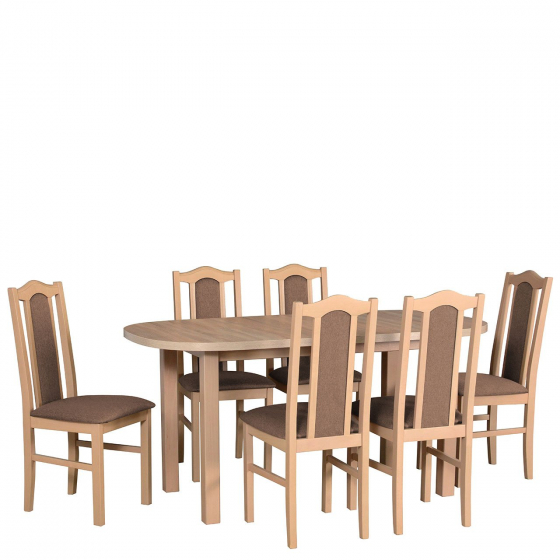 Rozkladací stôl so 6 stoličkami - AL57