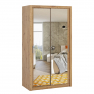 Šatníková skriňa s posuvnými dverami a so zrkadlom Kler SZ120 KE05 Šatníková skriňa s posuvnými dverami a so zrkadlom Kler SZ120 KE05