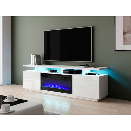 TV skrinka Aniceto s krbom