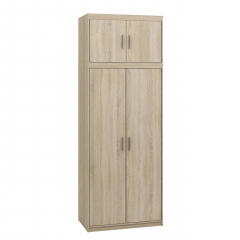 Šatníková skriňa Melen 2D + nadstavec