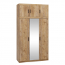 Šatníková skriňa so zrkadlom Melen 3D + nadstavec Šatníková skriňa so zrkadlom Melen 3D + nadstavec
