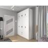 Šatníková skriňa so zásuvkami Melen 4D + nadstavcom