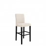 Čalúnená barová stolička s operadlom ST95