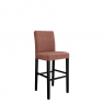 Čalúnená barová stolička s operadlom ST95