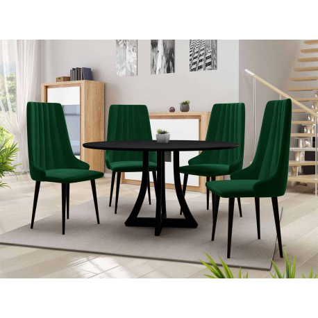 Okrúhly stôl Dagerto FI 120 so 4 stoličkami ST93 03