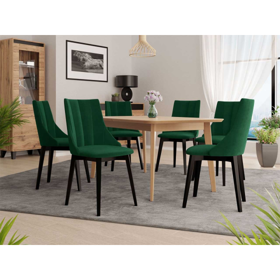 Rozkladací stôl Botiler 140x80 so 6 stoličkami ST97 07