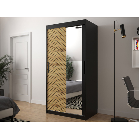 Posuvná skriňa so zrkadlom Ratintu 2 100 cm