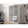 Moderná šatníková skriňa so zrkadlom Ratintu 2 120 cm