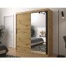 Moderná šatníková skriňa so zrkadlom Ratintu 2 180 cm