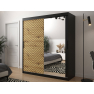 Moderná šatníková skriňa so zrkadlom Ratintu 2 180 cm