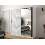 Moderná šatníková skriňa so zrkadlom Ratintu 2 180 cm