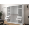 Šatníková skriňa so zrkadlom na jednej strane Ratintu 2 200 cm