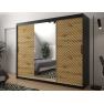 Posuvná skriňa so zrkadlom Ratintu 250 cm