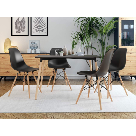 Jedálenský stôl Larry 120 x 80 so 4 stoličkami Betty