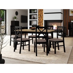Stôl so 6 stoličkami - AL43