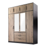 Šatníková skriňa so zrkadlom Pangaz D4