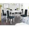 Rozkladací jedálenský stôl so 6 stoličkami - AL26