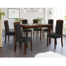 Rozkladací jedálenský stôl so 6 stoličkami - AL26
