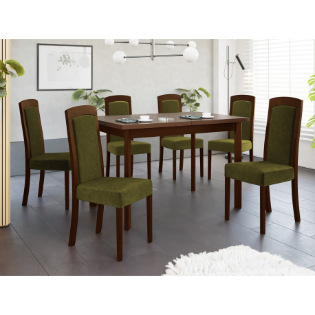 Rozkladací jedálenský stôl so 6 stoličkami - AL26