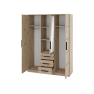 Šatníková skriňa so zrkadlom Korku D3 Šatníková skriňa so zrkadlom Korku D3