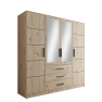 Šatníková skriňa so zrkadlom Korku D4