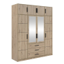 Šatníková skriňa so zrkadlom Korku D4