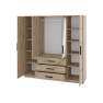 Šatníková skriňa so zrkadlom Korku D4