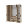 Šatníková skriňa so zrkadlom Korku D4