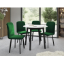 Jedálensky set Kirtore S 90 so 4 stoličkami Lekoz  Jedálensky set Kirtore S 90 so 4 stoličkami Lekoz