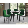 Jedálensky set Kirtore S 90 so 4 stoličkami Lekoz  Jedálensky set Kirtore S 90 so 4 stoličkami Lekoz