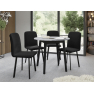 Jedálensky set Kirtore S 90 so 4 stoličkami Lekoz  Jedálensky set Kirtore S 90 so 4 stoličkami Lekoz