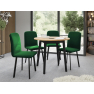 Jedálensky set Kirtore S 90 so 4 stoličkami Lekoz  Jedálensky set Kirtore S 90 so 4 stoličkami Lekoz
