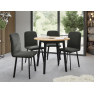 Jedálensky set Kirtore S 90 so 4 stoličkami Lekoz  Jedálensky set Kirtore S 90 so 4 stoličkami Lekoz