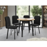 Jedálensky set Kirtore S 90 so 4 stoličkami Lekoz  Jedálensky set Kirtore S 90 so 4 stoličkami Lekoz