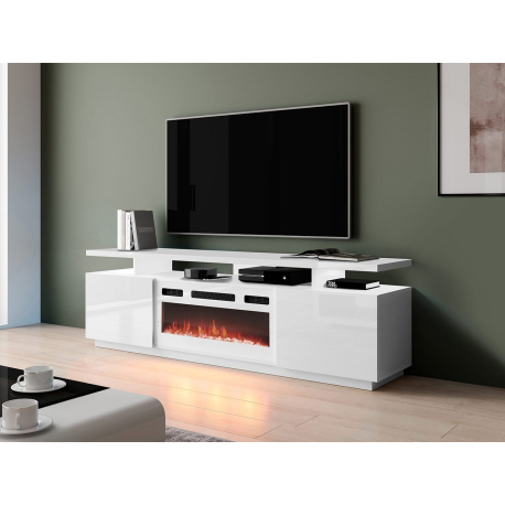 TV skrinka Aniceto s krbom