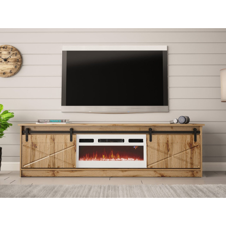 TV skrinka Sarinero s krbom