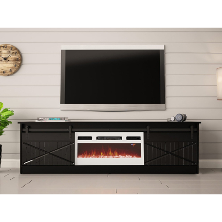 TV skrinka Sarinero s krbom