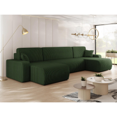 Rohová sedačka s funkciou spania v tvare U Easton U S