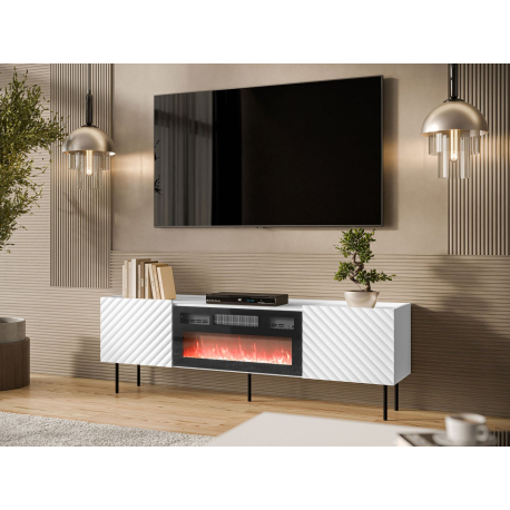 TV Stolík/skrinka s krbom Gretzo 180 2D