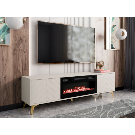 Tv stolík/skrinka Siprynt 2D EF s krbom