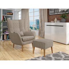 Kreslo s podnožkou Florence