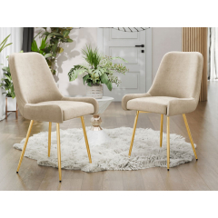 Set dvoch čalúnených jedálenských stoličiek Archie DC-1148